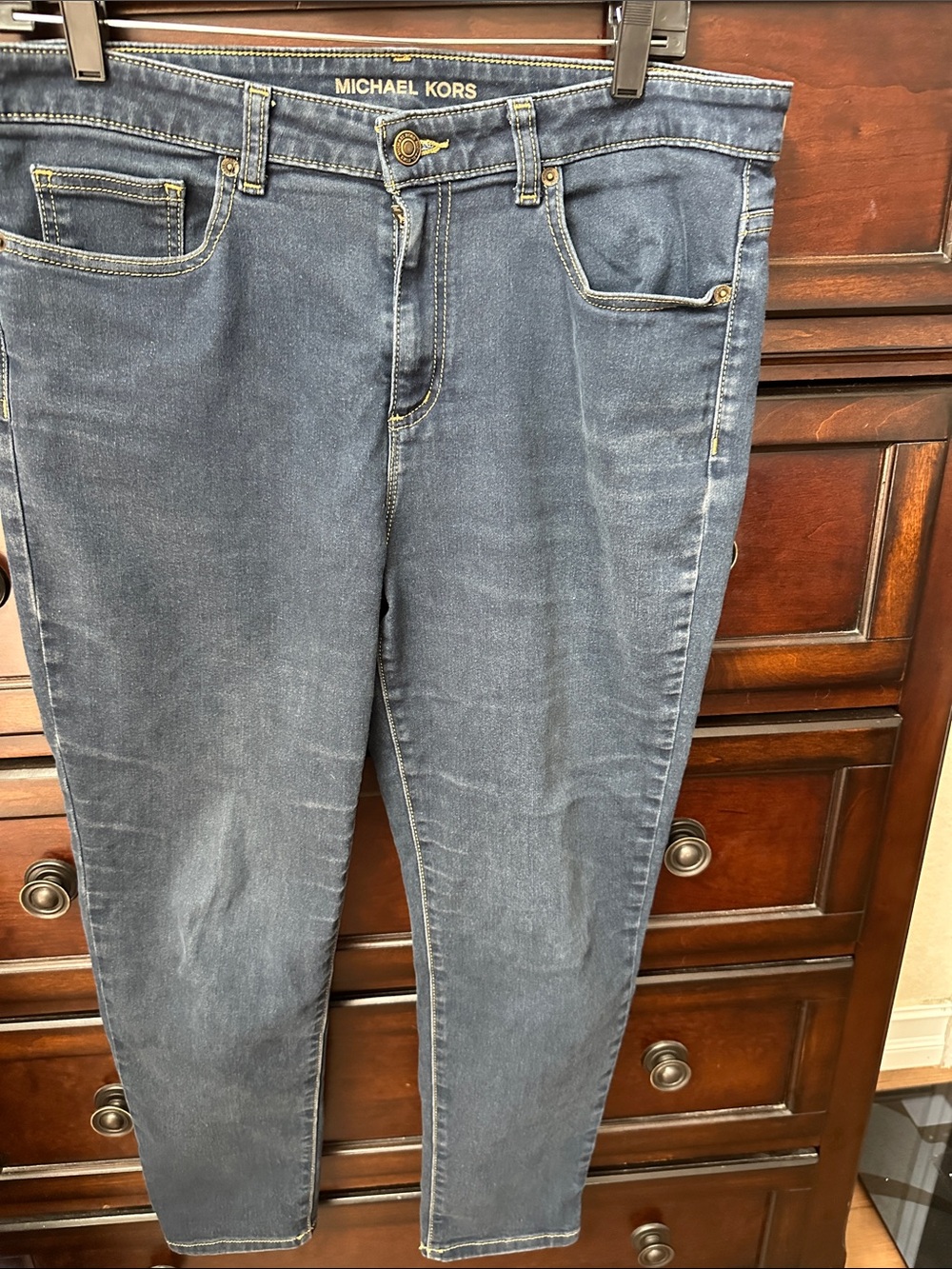 Michael Kors Slim Fit Jeans in Faded Blue Wash